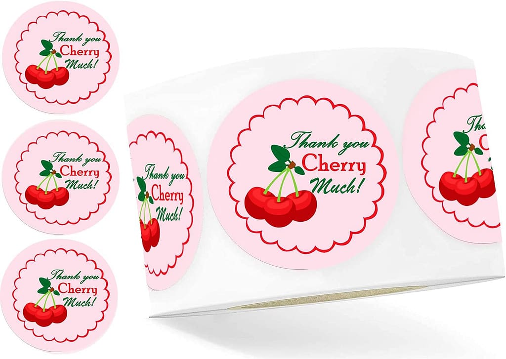 Cherry decorative stickers