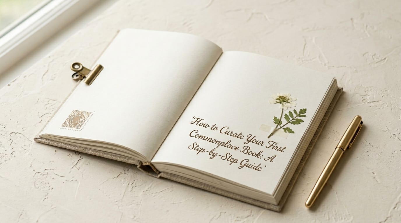 How to Curate Your First Commonplace Book: A Step-by-Step Guide